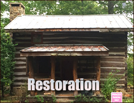 Historic Log Cabin Restoration  Delta, Alabama